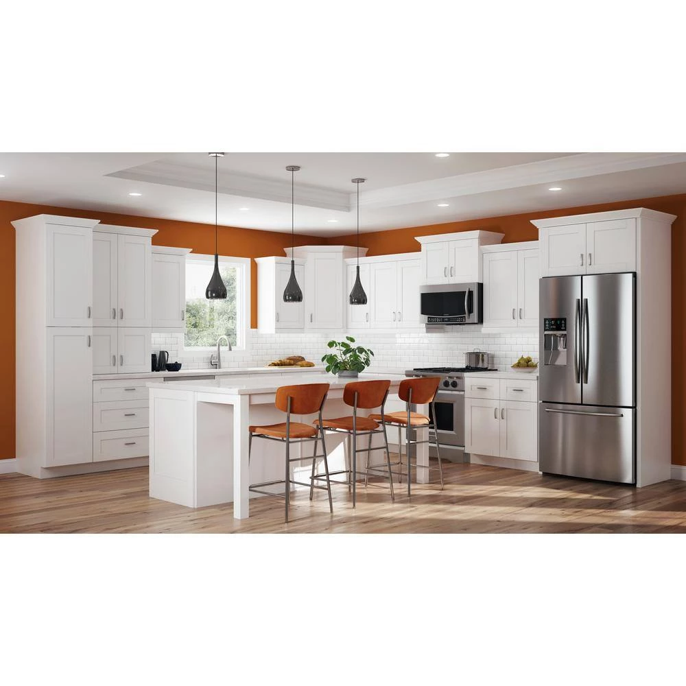 Home Decorators Collection Washington Vesper White Plywood Shaker Stock Assembled Wall Kitchen Cabinet Soft Close 30 in. x 30 in. x12 in. 9 Home Decorators Collection Washington Vesper White Plywood Shaker Stock Assembled Wall Kitchen Cabinet Soft Close 30 in. x 30 in. x12 in. - Image 7