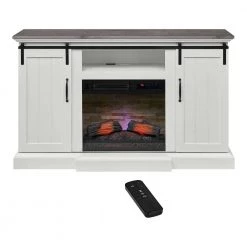 Home Decorators Collection Kerrington 60 in W. Freestanding Media Console Electric Fireplace TV Stand in White with Gray Top -Home Decorators Soldes white with gray top home decorators collection freestanding electric fireplaces 150724 d4 1000