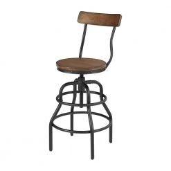 Home Decorators Collection Hamrick Industrial Adjustable Height Backed Bar Stool -Home Decorators Soldes wood black iron home decorators collection bar stools bc9333c c3 1000