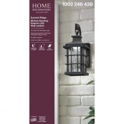 Home Decorators Collection Summit Ridge Collection Zinc Motion Sensor Outdoor Integrated LED Wall Lantern Sconce -Home Decorators Soldes zinc home decorators collection outdoor sconces cqh1691ls 2 1f 1000