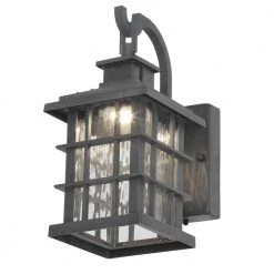 Home Decorators Collection Summit Ridge Collection Zinc Motion Sensor Outdoor Integrated LED Wall Lantern Sconce -Home Decorators Soldes zinc home decorators collection outdoor sconces cqh1691ls 2 40 1000