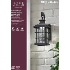Home Decorators Collection Summit Ridge Collection Zinc Motion Sensor Outdoor Integrated LED Wall Lantern Sconce -Home Decorators Soldes zinc home decorators collection outdoor sconces cqh1691ls 2 4f 1000